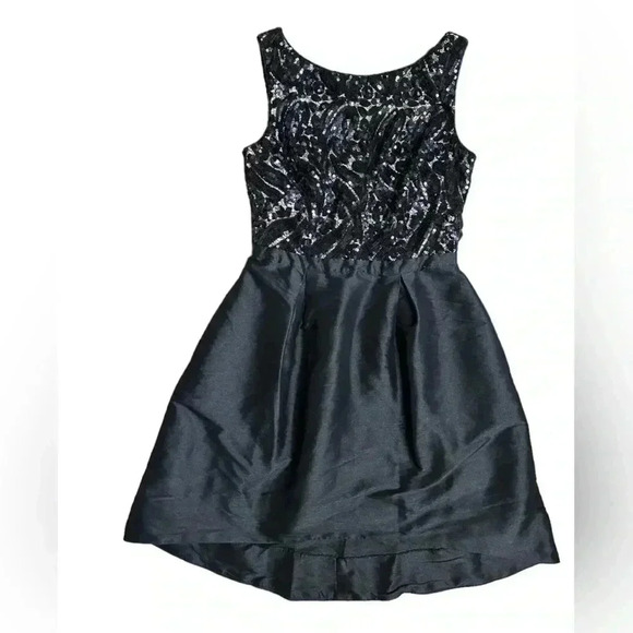 Monique Lhuillier A-Line Lace Pattern Mini Dress size 8 - Picture 1 of 9